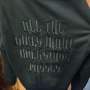 John Summit limited merch “All the girls want backstage passes” hoodie